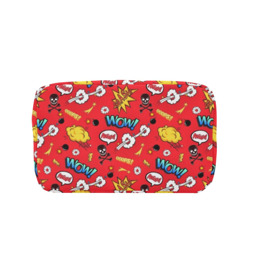 Comic Book Red - Zipper Lunch Bag Zipper Lunch Bag Printed Offshore