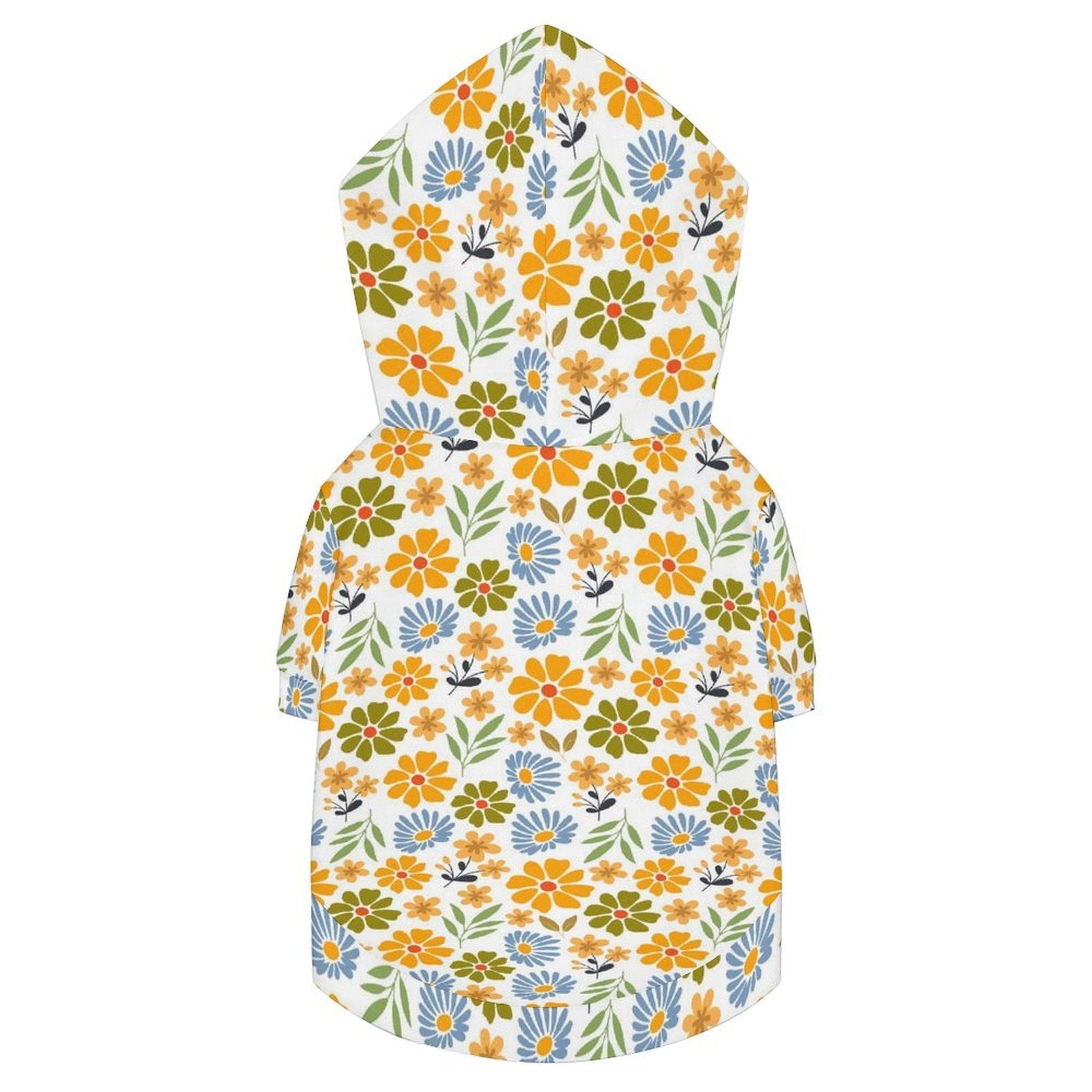 Retro Boho Flower Pet Hoodie (Small Size)