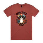 Good Vibes Only, Hippie Mushroom With Sunglasses - Mens T-shirt