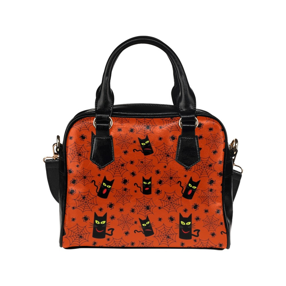 Halloween Black Cats Shoulder Handbag
