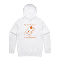 Guitar Pedal - Mens Hoodie White Mens Hoodie Music Printed In Australia