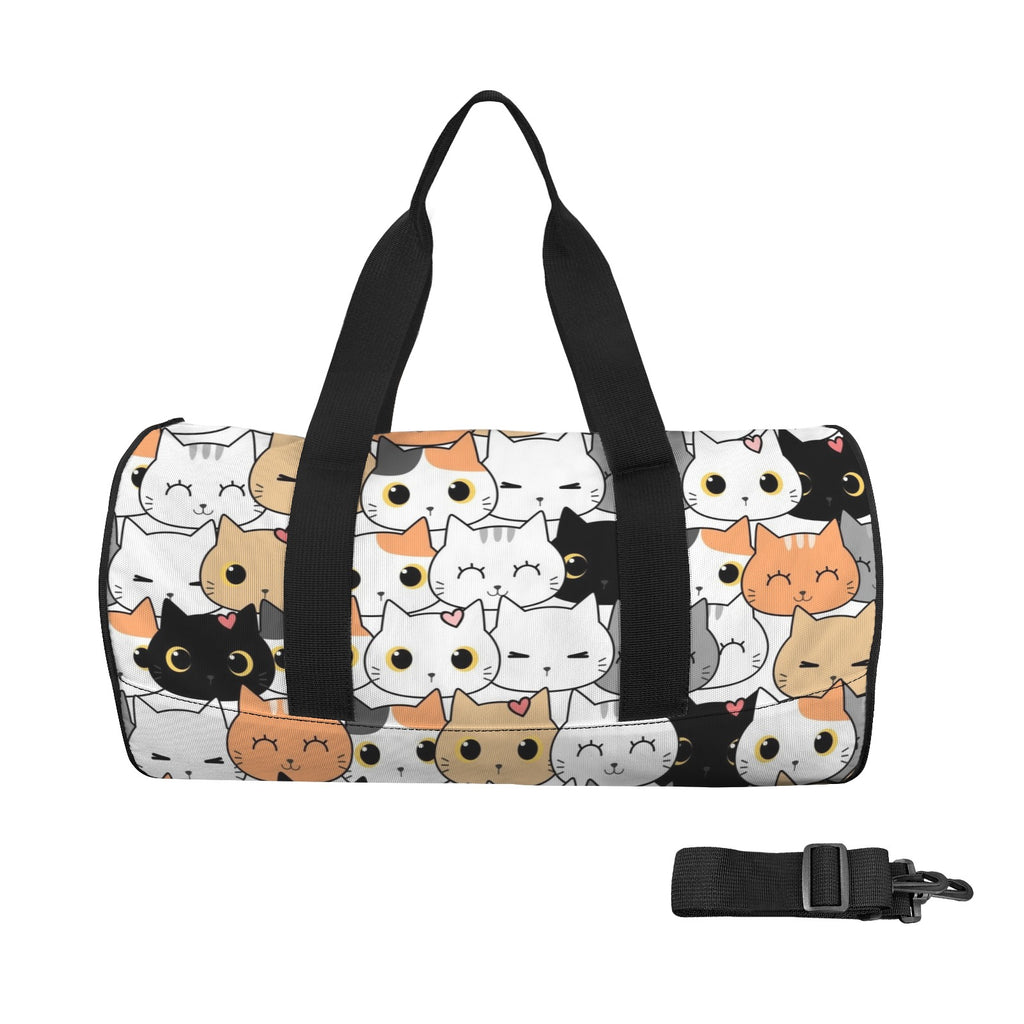 Cute Cartoon Cats Duffle Bag one size Duffle Bag Printed Offshore