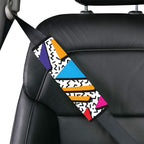 Graphic 80's - Car Seat Belt Cover 7''x10'' (Pack of 2)