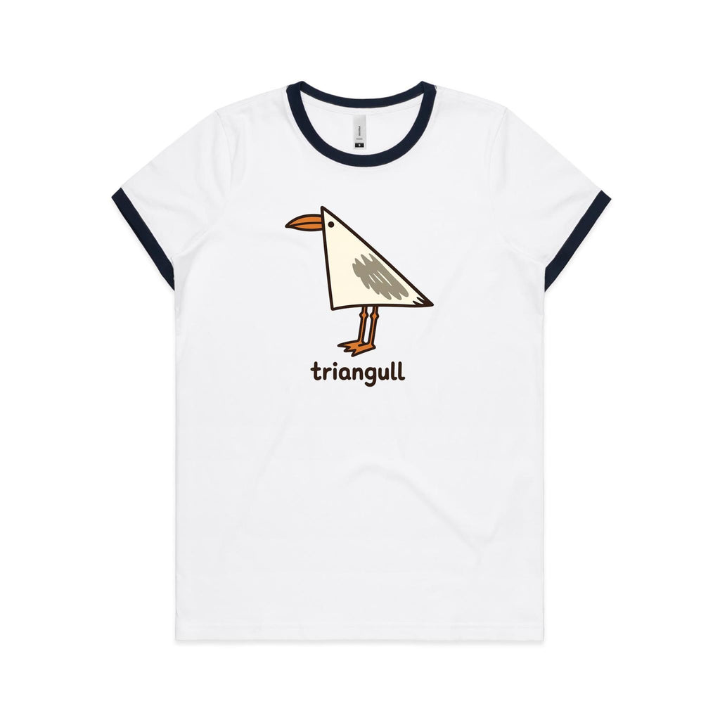 Triangull Geometry Seagull AS Colour Women's Ringer Tee