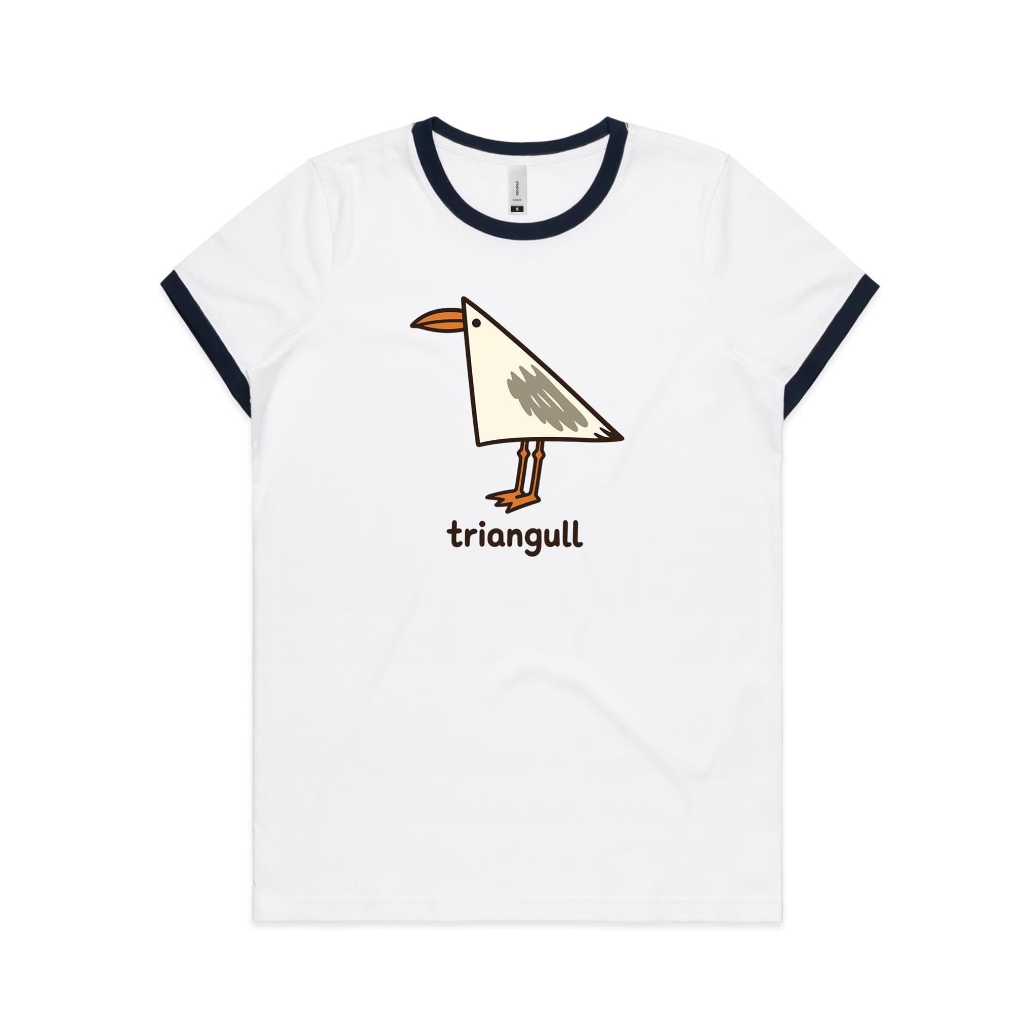 Triangull Geometry Seagull AS Colour Women's Ringer Tee