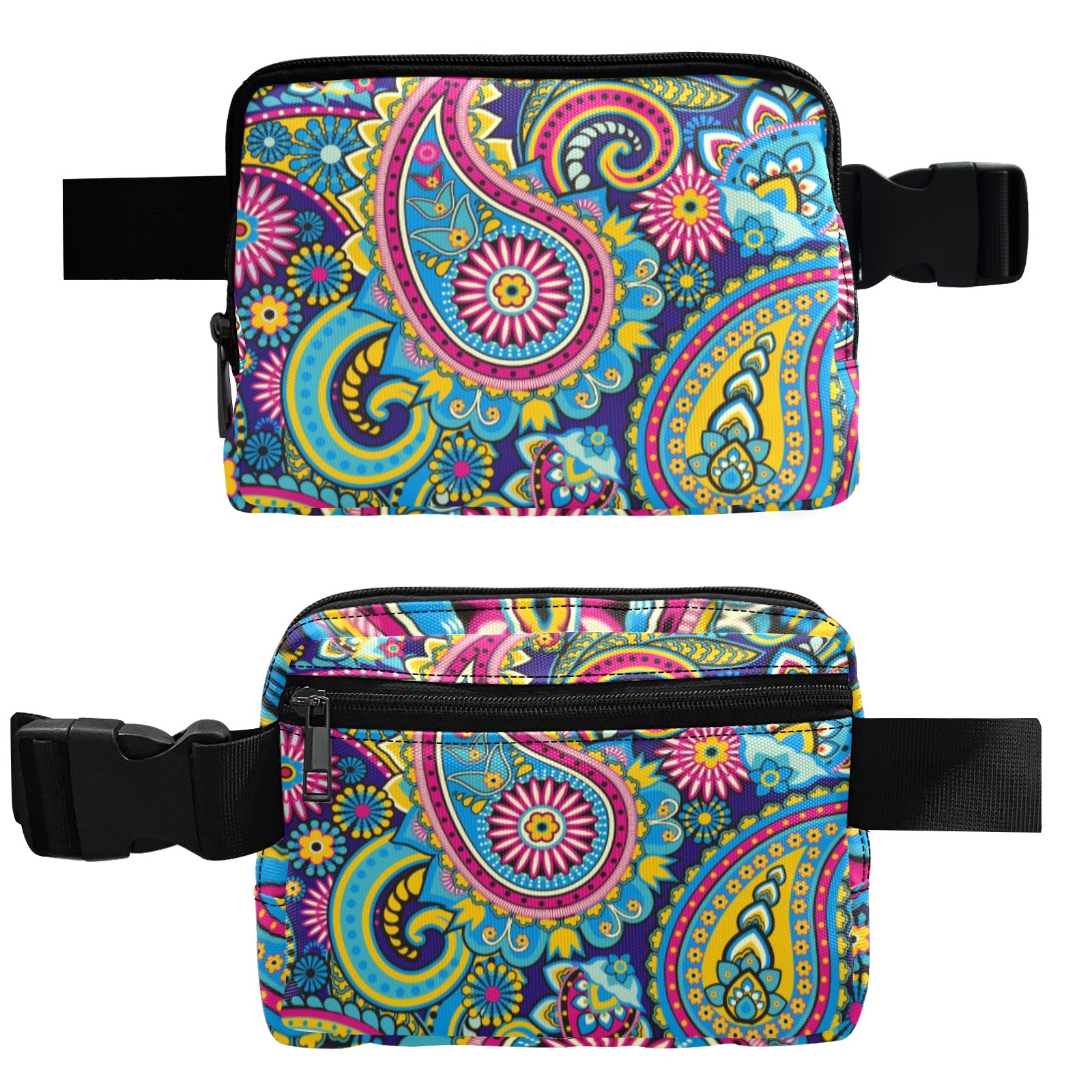 Blue Paisley - Belt Bag