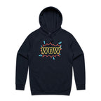 Wow, Comic Book - Mens Hoodie Navy Mens Hoodie comic Printed In Australia