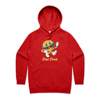 Fast Food - Womens Hoodie Red Womens 2XL Womens Hoodie Food Printed In Australia