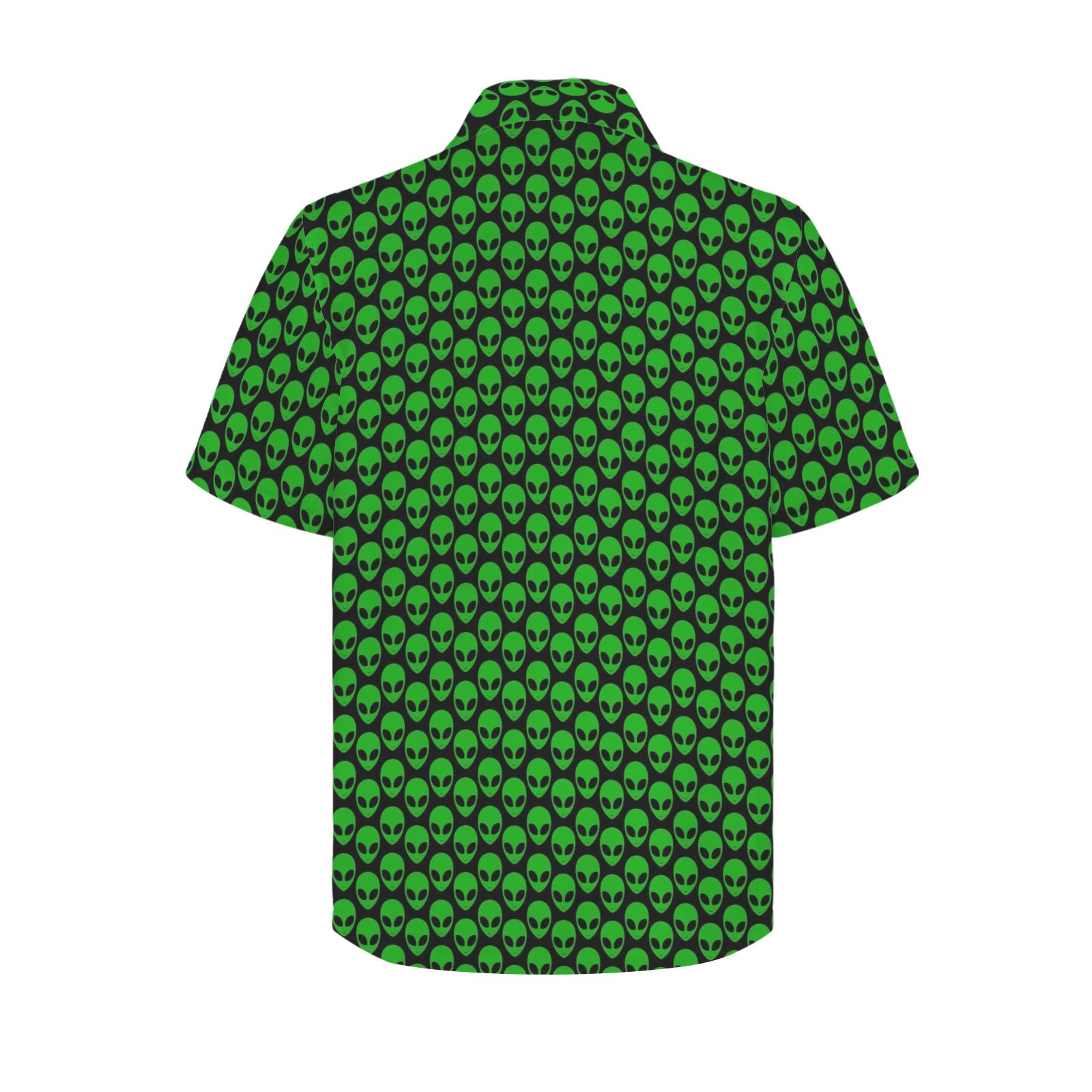 Aliens Men's Short Sleeve Hawaiian Shirt Men's Hawaiian Shirt (New) Printed Offshore Sci Fi