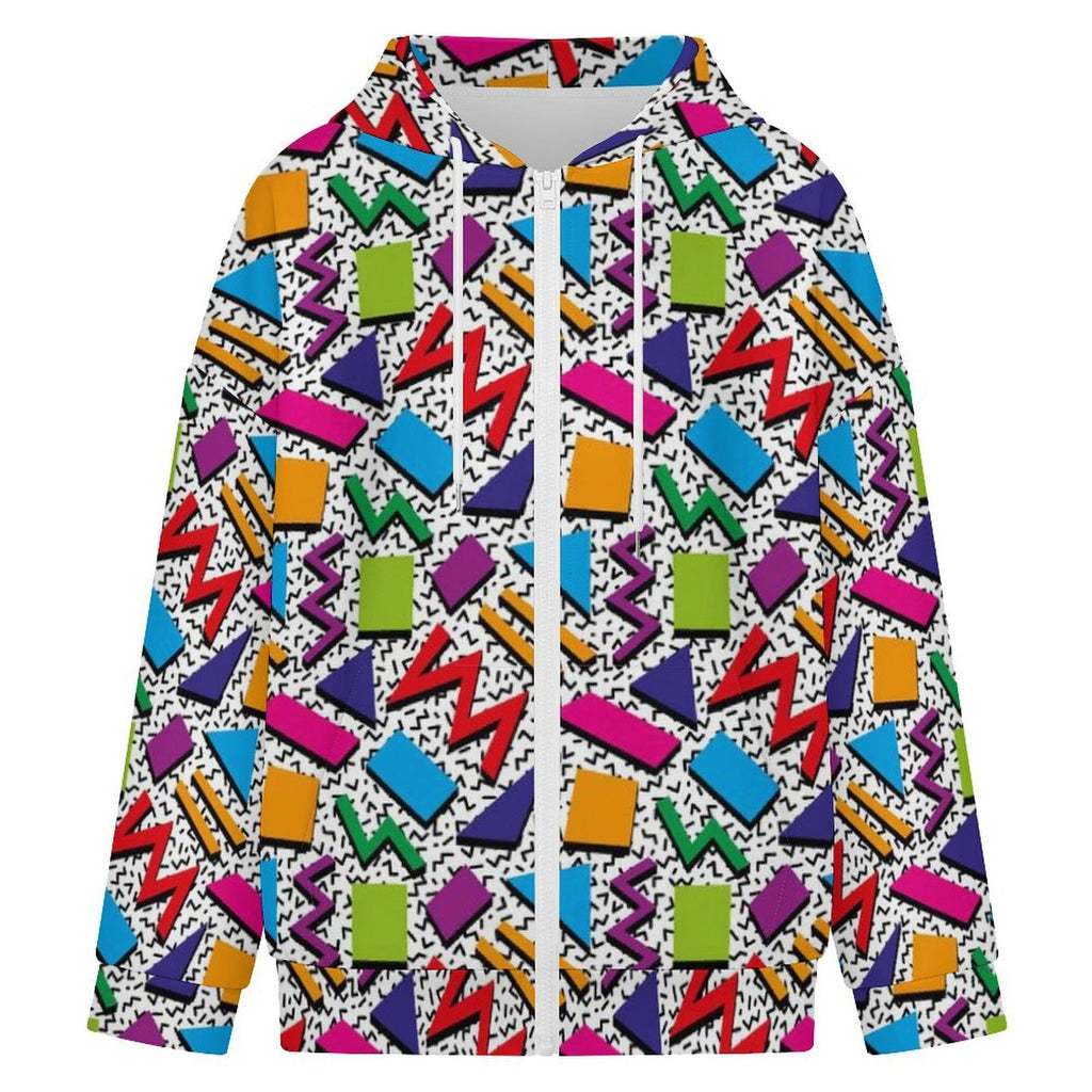 Graphic 80's Women's Full-Zip Hoodie
