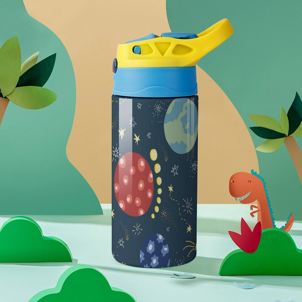 Space And Rocket Ship - Little Kids Water Bottle Little Kids Water Bottle Printed Offshore Space