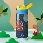 Space And Rocket Ship - Little Kids Water Bottle Little Kids Water Bottle Printed Offshore Space