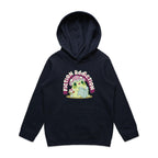 Fiction Addiction - Kids Hoodie Navy Kids Hoodie Printed In Australia Reading