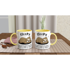 Personalise - Sloth, Sleepy Slothitude - White 11oz Ceramic Mug Personalised Mug animal customise Globally Fulfilled personalise