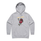 Yes I Can - Womens Hoodie Grey Marle Womens Hoodie Positivity Printed In Australia