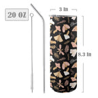 Magic Moth - 20oz Tall Skinny Tumbler with Lid and Straw