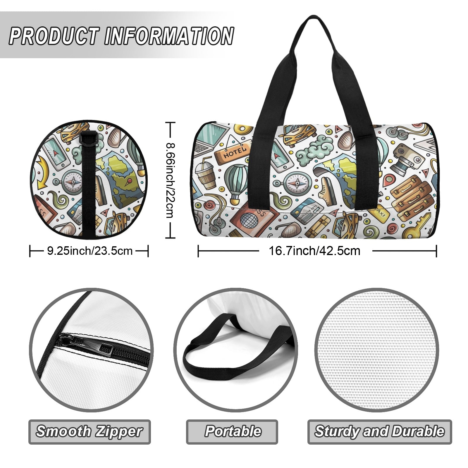 Travel Montage Duffle Bag Duffle Bag Printed Offshore