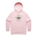 Save The Bees - Womens Hoodie Pink Womens Hoodie Environment Printed In Australia