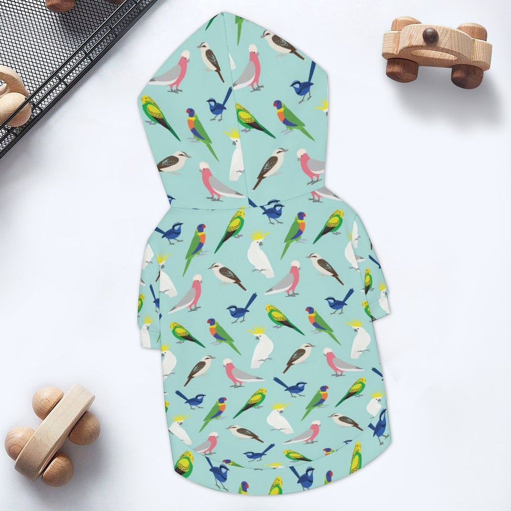 Australian Birds Pet Hoodie (Small Size)