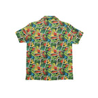 Tropical Comic Book Style Junior Kids Hawaiian Shirt