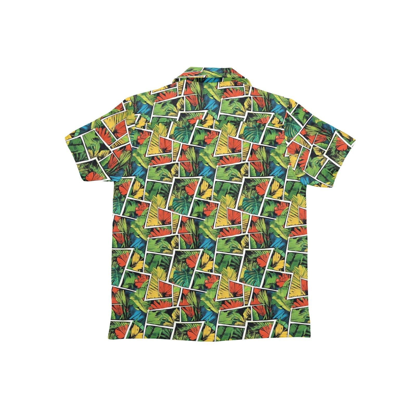 Tropical Comic Book Style Junior Kids Hawaiian Shirt