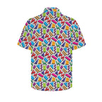 Graphic 80's Men's Short Sleeve Hawaiian Shirt Men's Hawaiian Shirt (New) Printed Offshore Retro