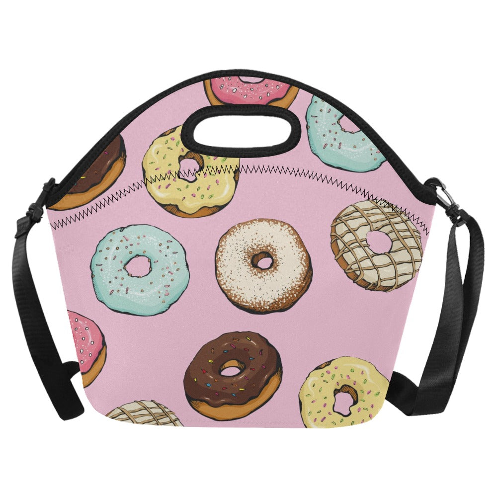 Doughnuts - Neoprene Lunch Bag One Size Neoprene Lunch Bag Printed Offshore