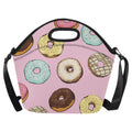 Doughnuts Neoprene Lunch Bag One Size Neoprene Lunch Bag Food Printed Offshore