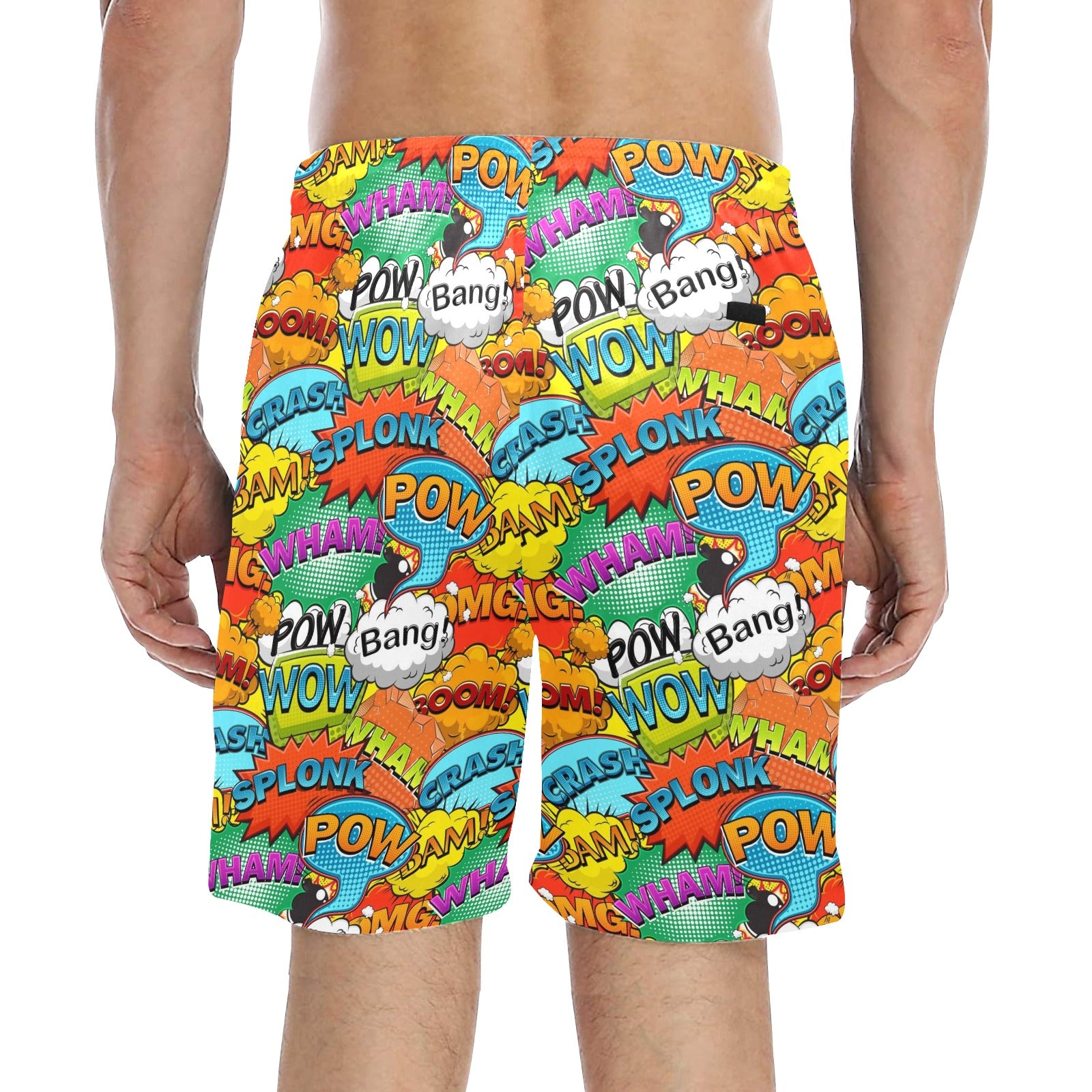 Comic Book 2 - Men's Mid-Length Beach Shorts Men's Mid-Length Beach Shorts comic Printed Offshore
