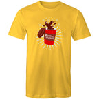 Christmas Coffee - Mens T-Shirt Yellow