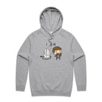 I Am Ironing Man - Mens Hoodie Grey Marle Mens Hoodie comic Printed In Australia