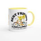Personalised - Best Friends - White 11oz Ceramic Mug with Colour Inside Personalised 11oz Mug customise Globally Fulfilled personalise Retro