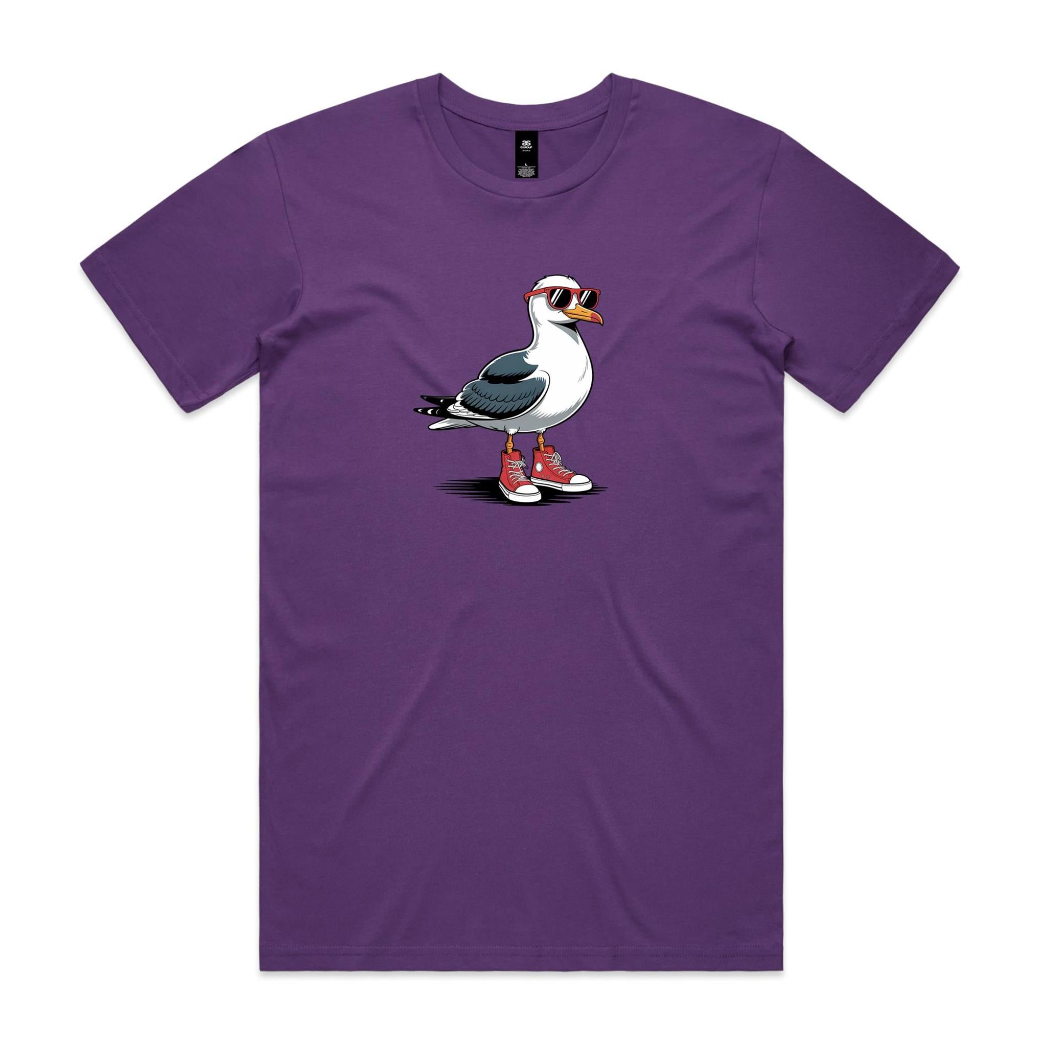 Seagull With Sunglasses And High Tops Men's AS Colour T-shirt