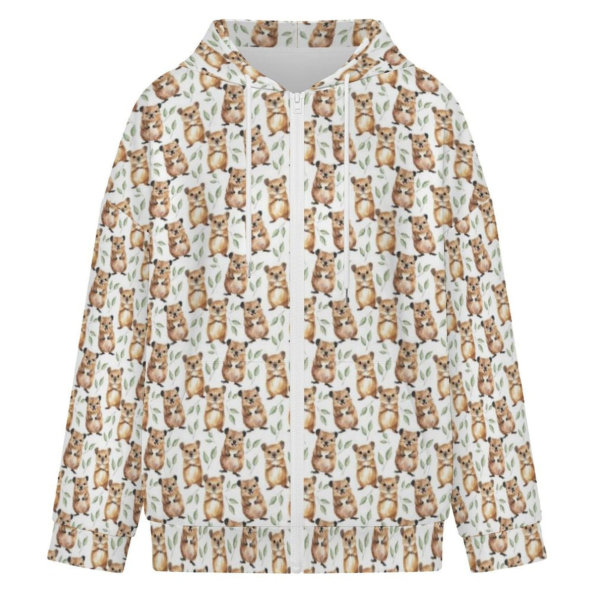 Quokkas Women's Full-Zip Hoodie