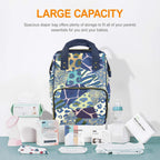 Animal Mosaic - Multi-Function Backpack, Nappy / Diaper Bag