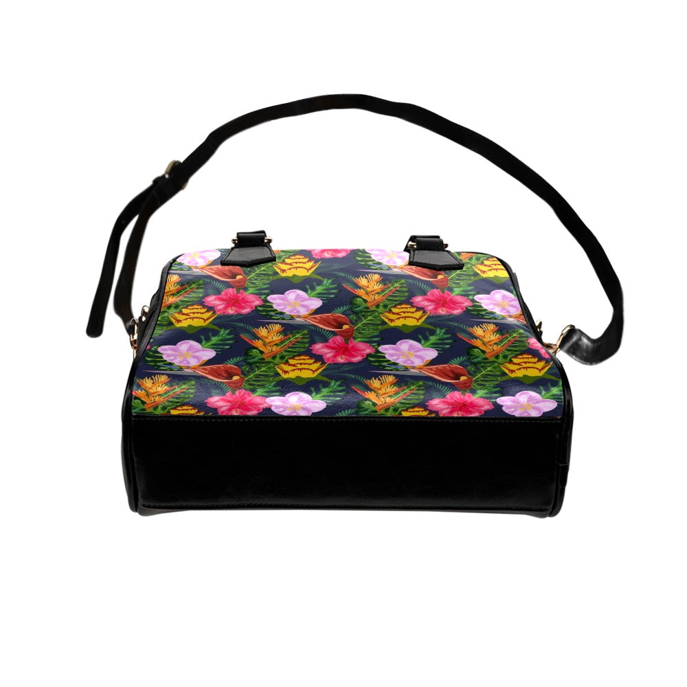 Tropical Floral Shoulder Handbag