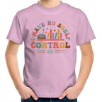 I Have No Shelf Control, Books - Kids Youth T-Shirt Pink Kids Youth T-shirt Printed In Australia Reading