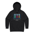 Test Tubes, Just Looking For A Reaction Women's AS Colour Hoodie Black Womens Hoodie Printed In Australia Science