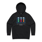 Test Tubes, Just Looking For A Reaction Women's AS Colour Hoodie Black Womens Hoodie Printed In Australia Science