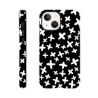 Black And White Crosses - Apple iPhone Tough case iPhone 13 Mini iPhone Tough Case Globally Fulfilled