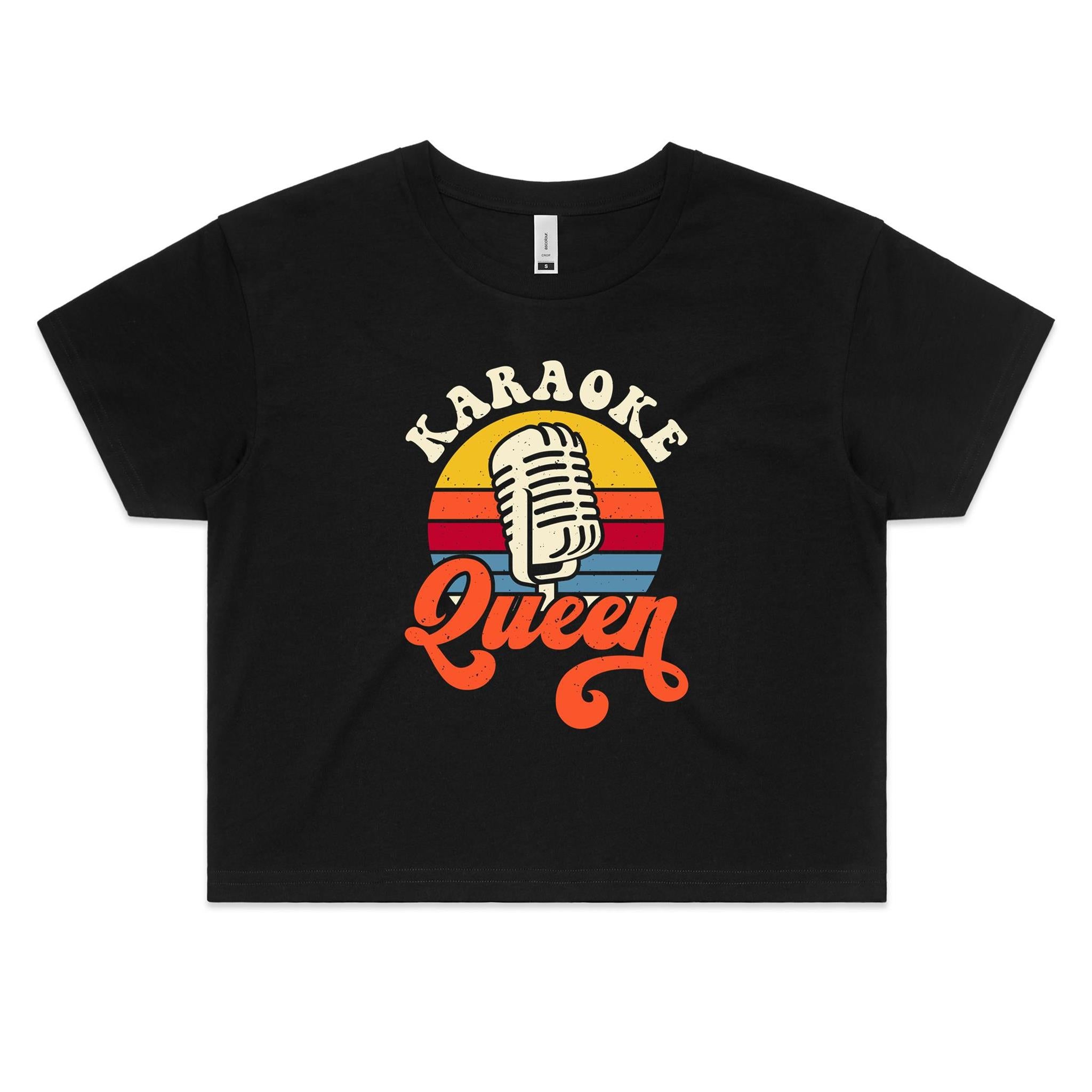Karaoke Queen Women's AS Colour Crop Tee