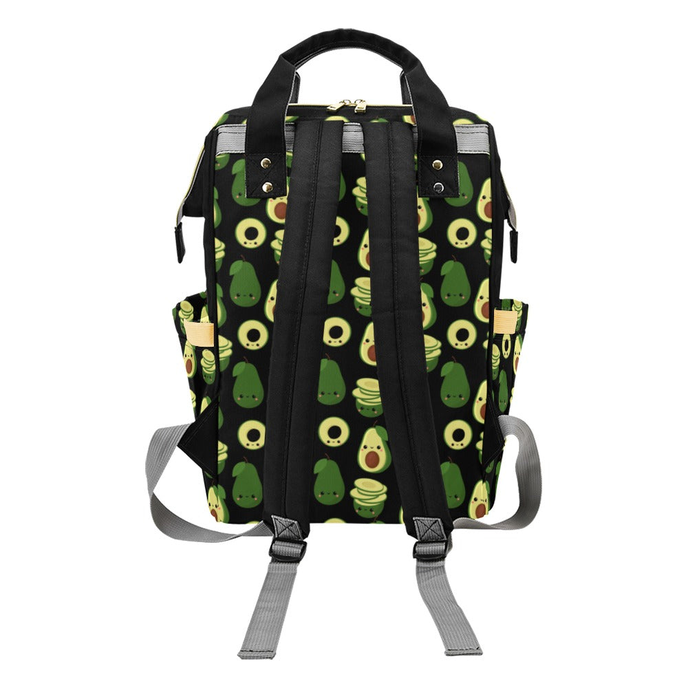 Cute Avocados - Multi-Function Backpack, Nappy / Diaper Bag