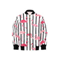 Flamingo Stripes Kids Bomber Jacket XL Kids Bomber Jacket animal Printed Offshore