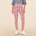 Cherry Ice-cream - Women's High Waist Pockets Yoga Leggings