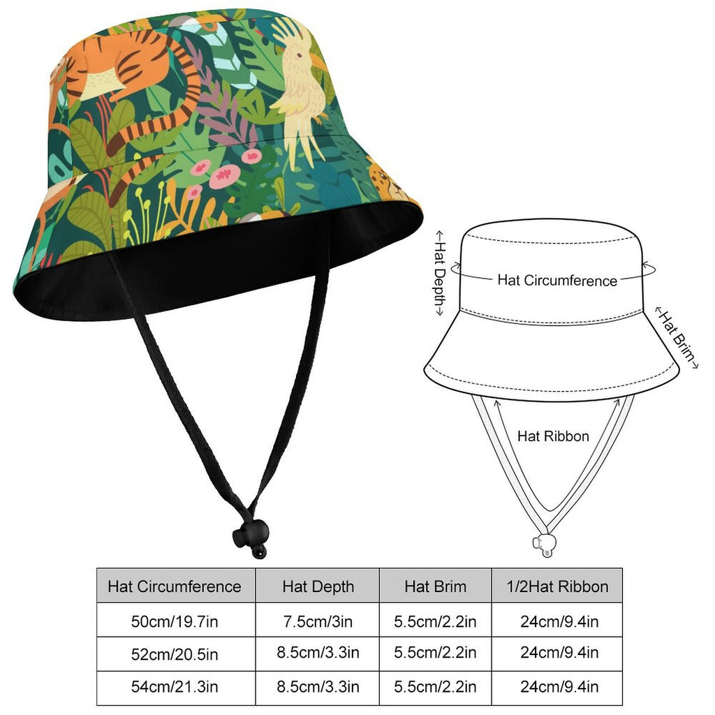 Jungle Animals - Kids Bucket Hat