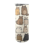 Lots Of Cats - 20oz Tall Skinny Tumbler with Lid and Straw