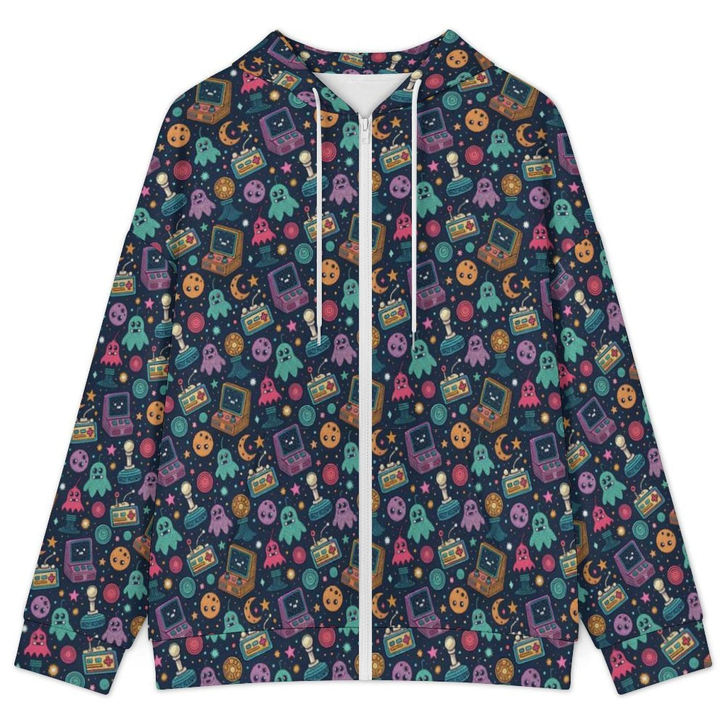 Space Arcade Women's Full-Zip Hoodie