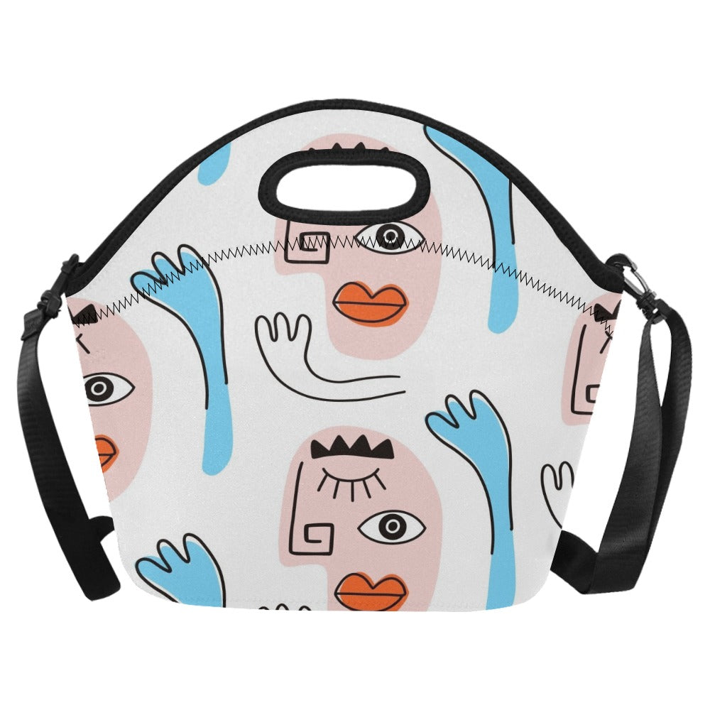 Faces - Neoprene Lunch Bag One Size Neoprene Lunch Bag Printed Offshore