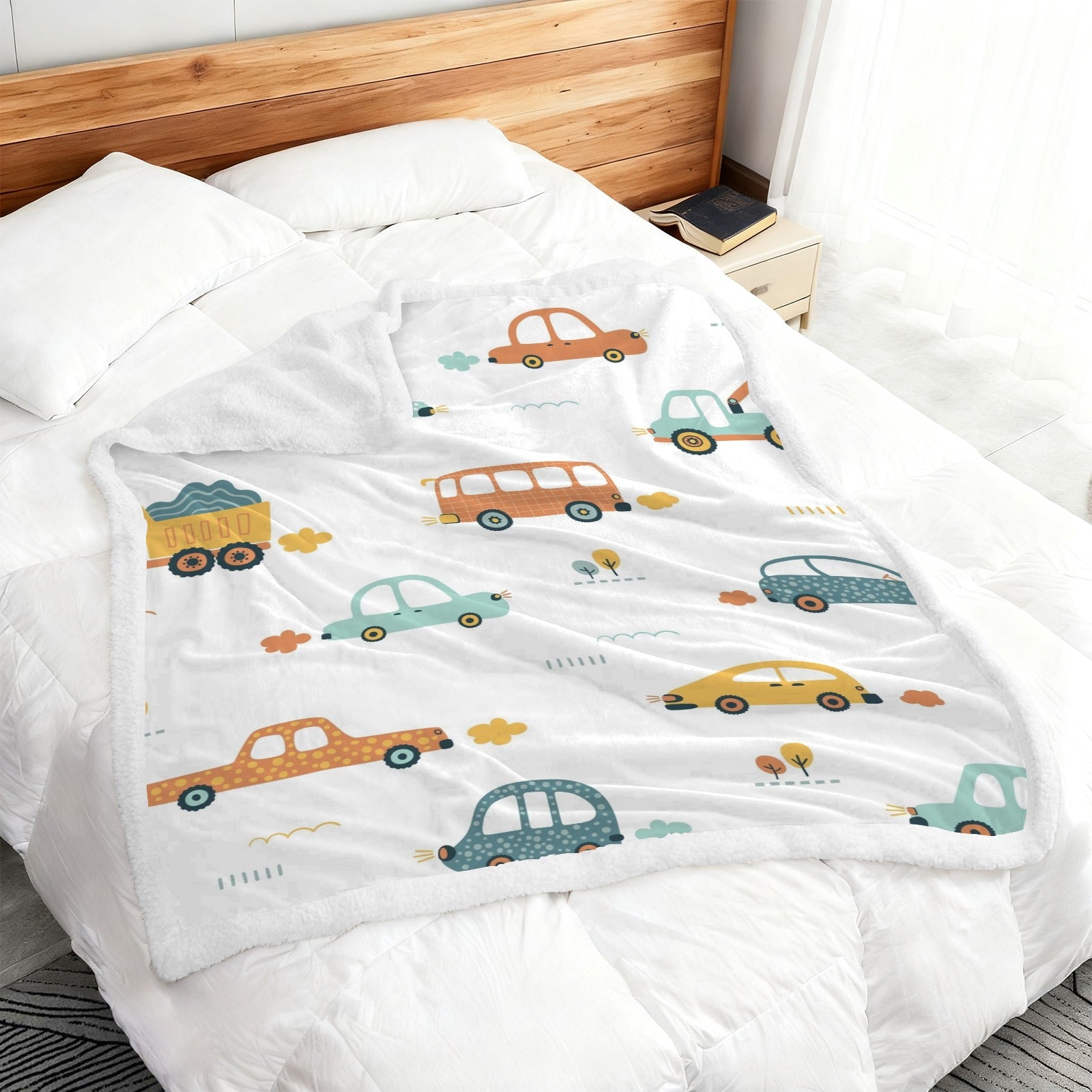 Cars - Double-Layer Fleece Blanket 51"x59"