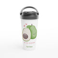 Personalised - Be My Avocado - White 15oz Stainless Steel Travel Mug Default Title Personalised Travel Mug customise Globally Fulfilled love personalise